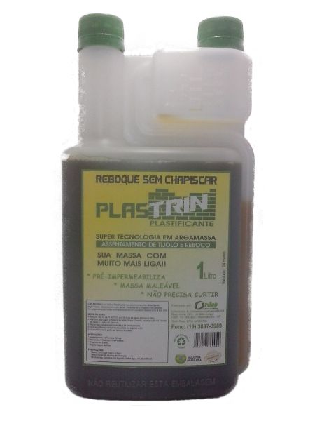 Aditivo Plastificante Plastrin 1 Litro Dosador